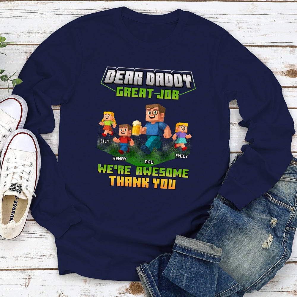 Custom Father's Day, Special Gift for Dad & Grandpa • Thank You Dadcraft - Personalized Shirt