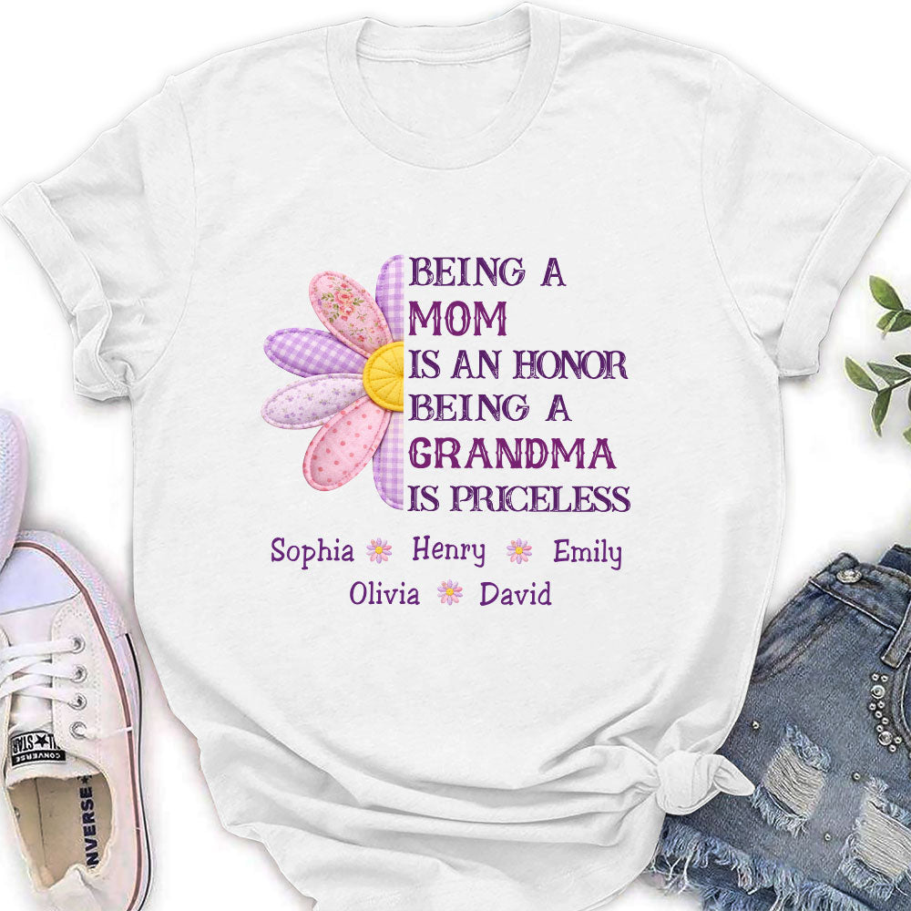 Custom Mother's Day Gift for Mom & Grandma • Being A Grandma - Personalized Shirt