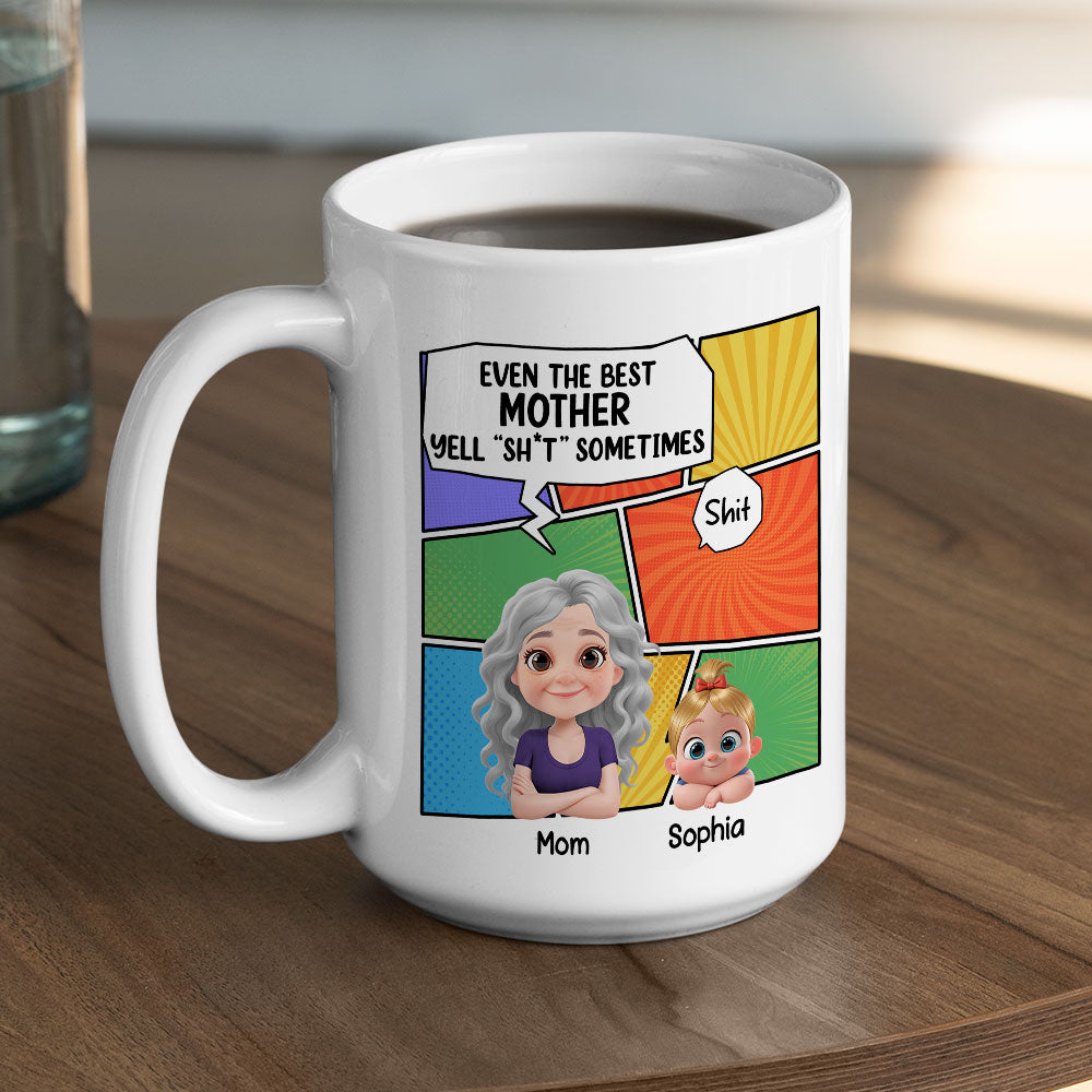 Custom Mother's Day Gift for Mom & Grandma • Good Mom - Personalized Coffee Mug