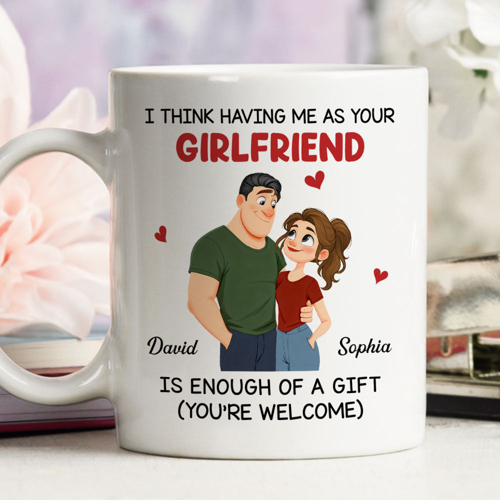 Custom Anniversary Keepsake Gifts For Couple • Your Gift Is Me Today - Personalized Coffee Mug
