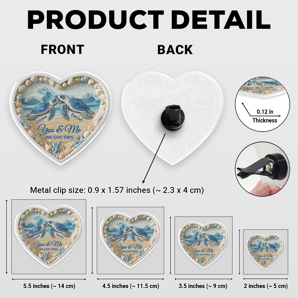 We Got It Like Always - Personalized 3D Effect Car Vent Clip