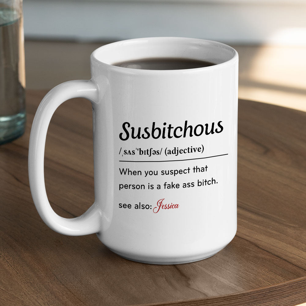 Custom Coworker, Christmas & Birthday Team Appreciation Gift • Word Of The Day - Personalized Coffee Mug