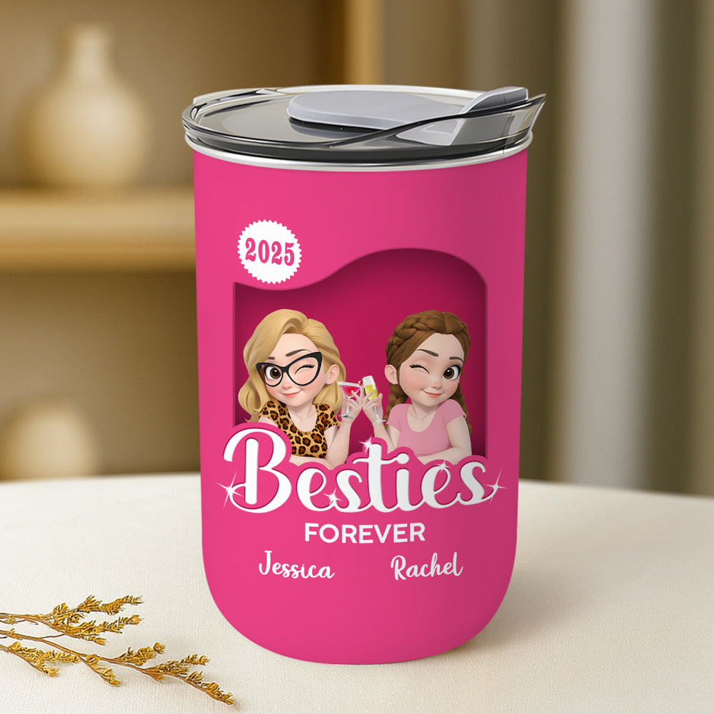 Custom Christmas Birthday Gifts For Best Friend • Besties Forever - Personalized 10oz Tumbler