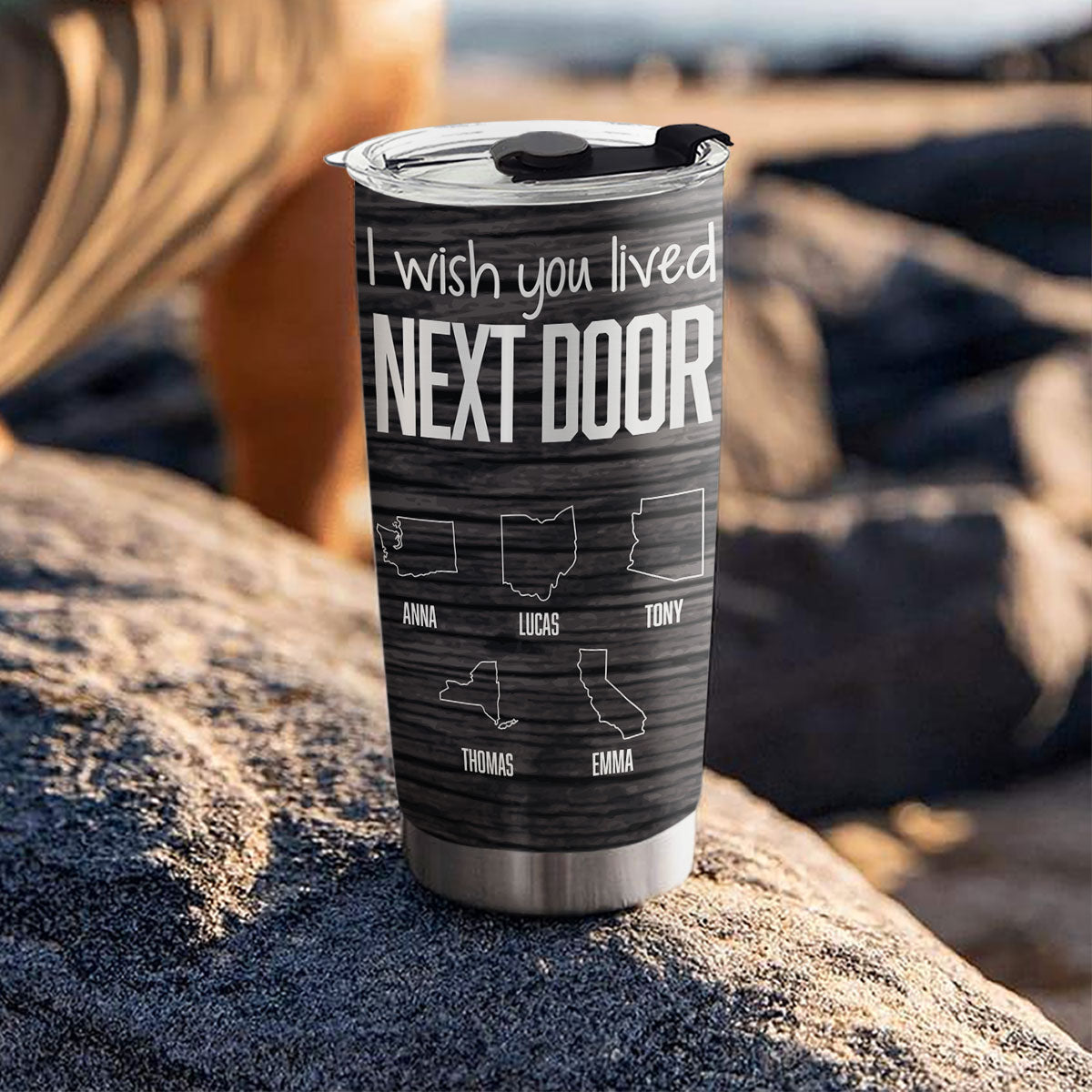 I Wish We Lived Closer Cool Version - Personalized Tumbler