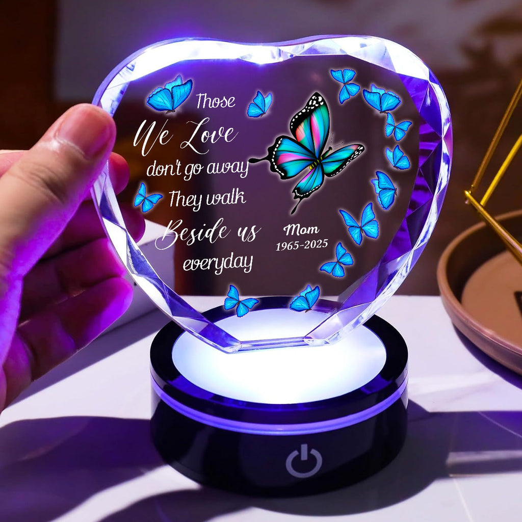 Beside Us Everyday - Personalized Crystal Led Light