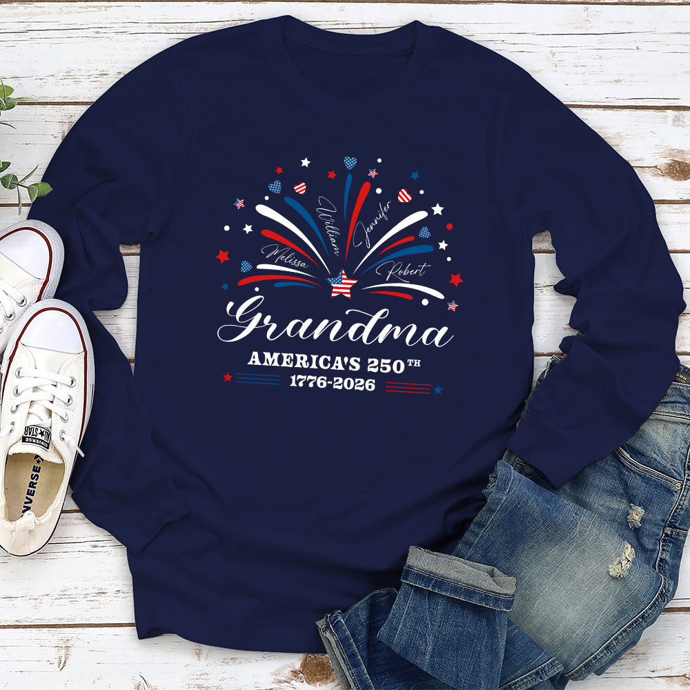 Custom Christmas & Birthday Gift for Grandma • Mimi America 250th Anniversary - Personalized Shirt