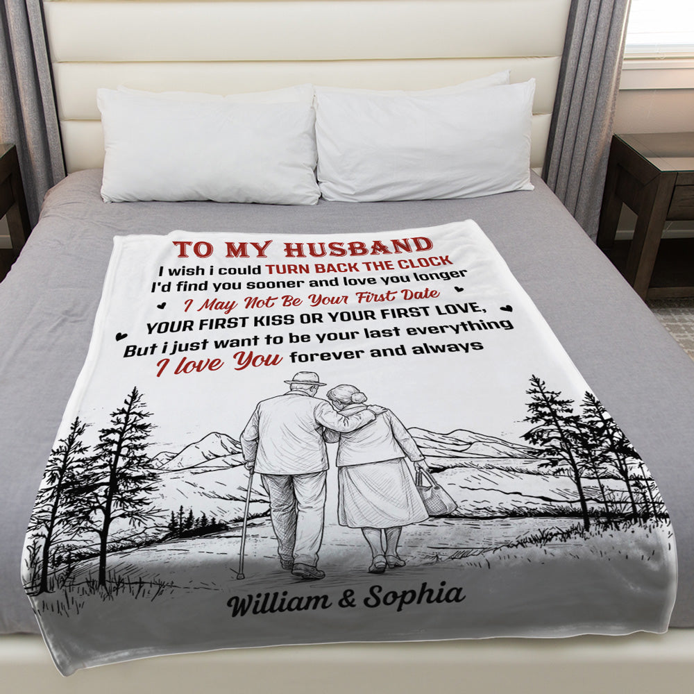 I Wish I Could Turn Back The Clock - Personalized Fleece Blanket