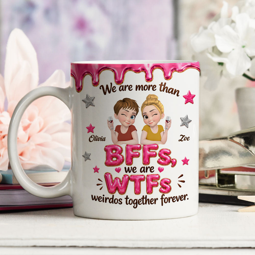 Custom Best Friend, Christmas & Birthday Friendship Keepsake Gift • Misfit Mates - Personalized Coffee Mug