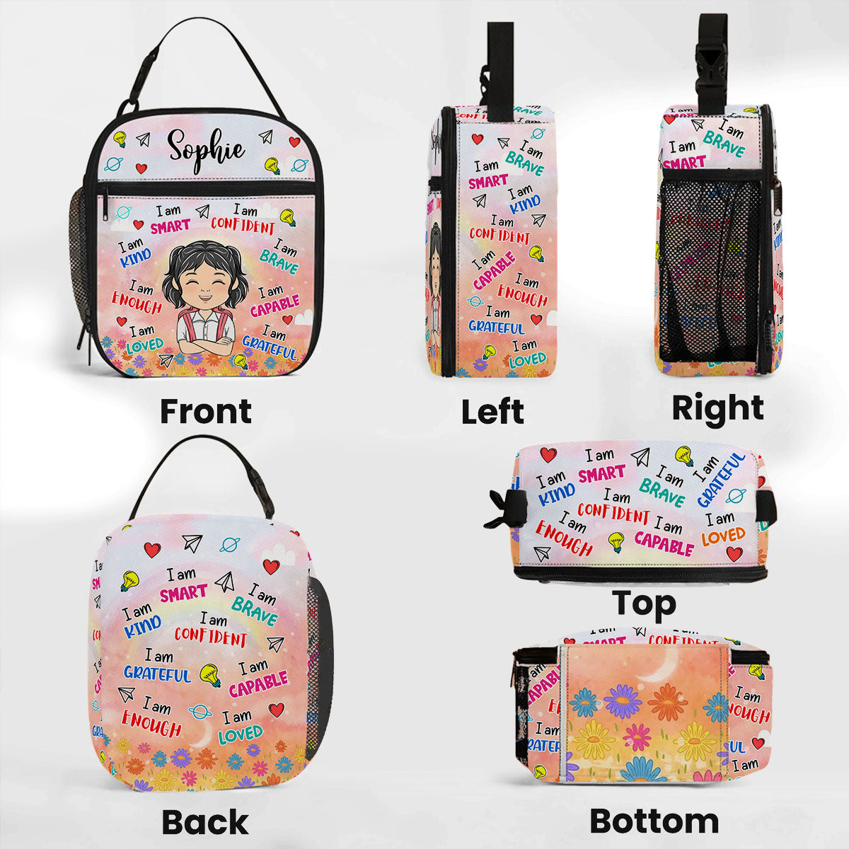 Back To School - Personalized Insulated Lunch Bag