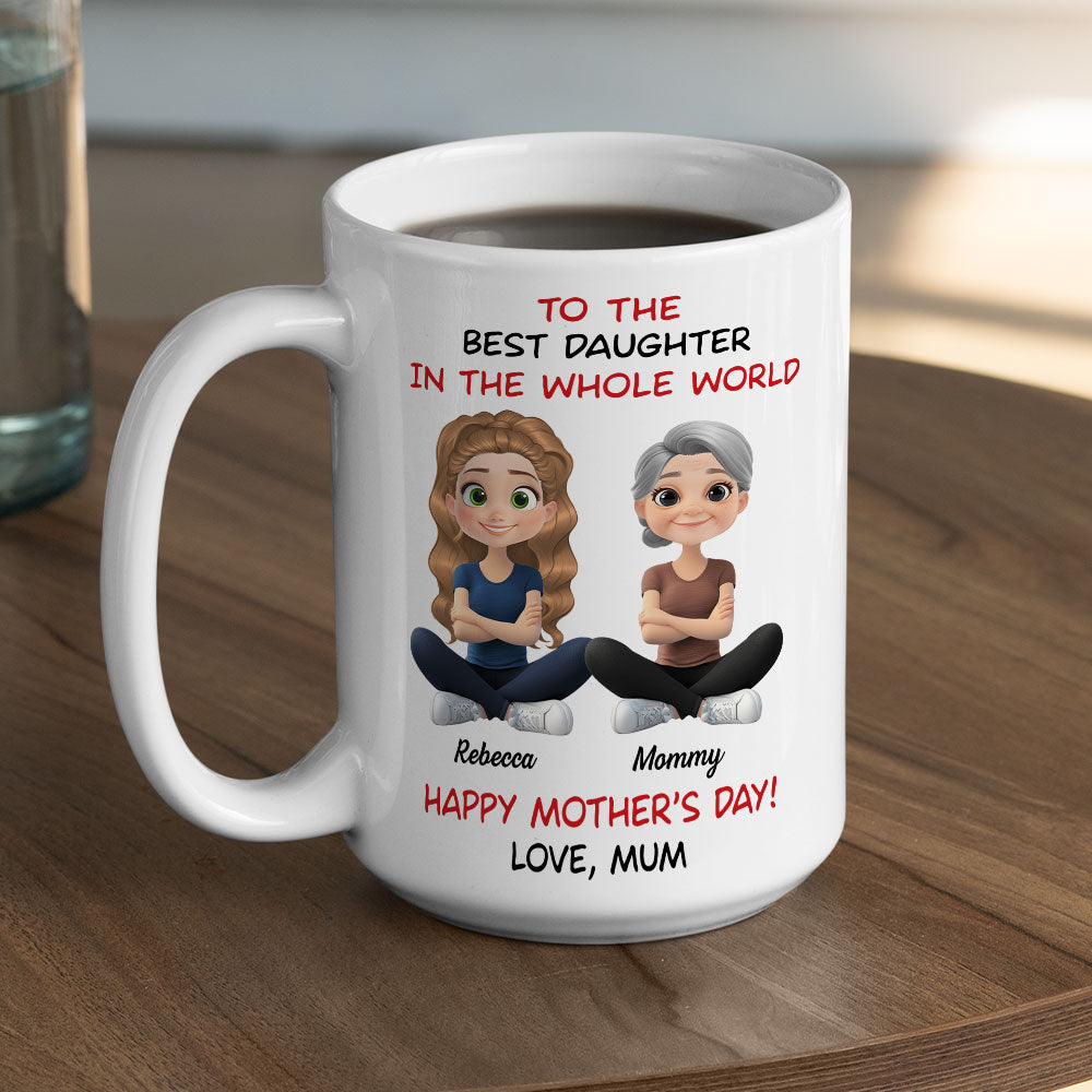 Custom Mother's Day Gift for Daughter • Our Bond Never Breaks - Personalized Coffee Mug
