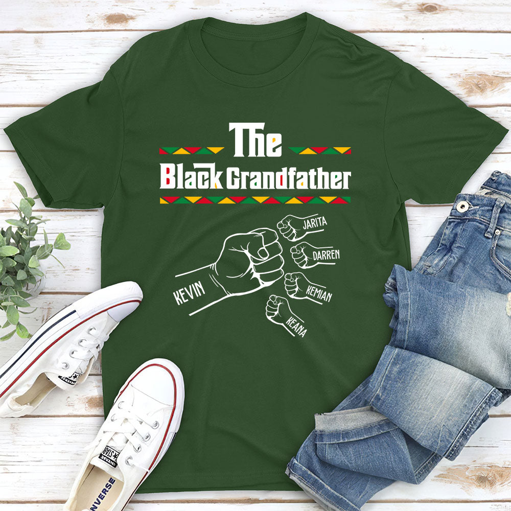 Custom Father's Day, Special Gift for Dad & Grandpa • The BlackGrandfather - Personalized Shirt - Long Sleeve