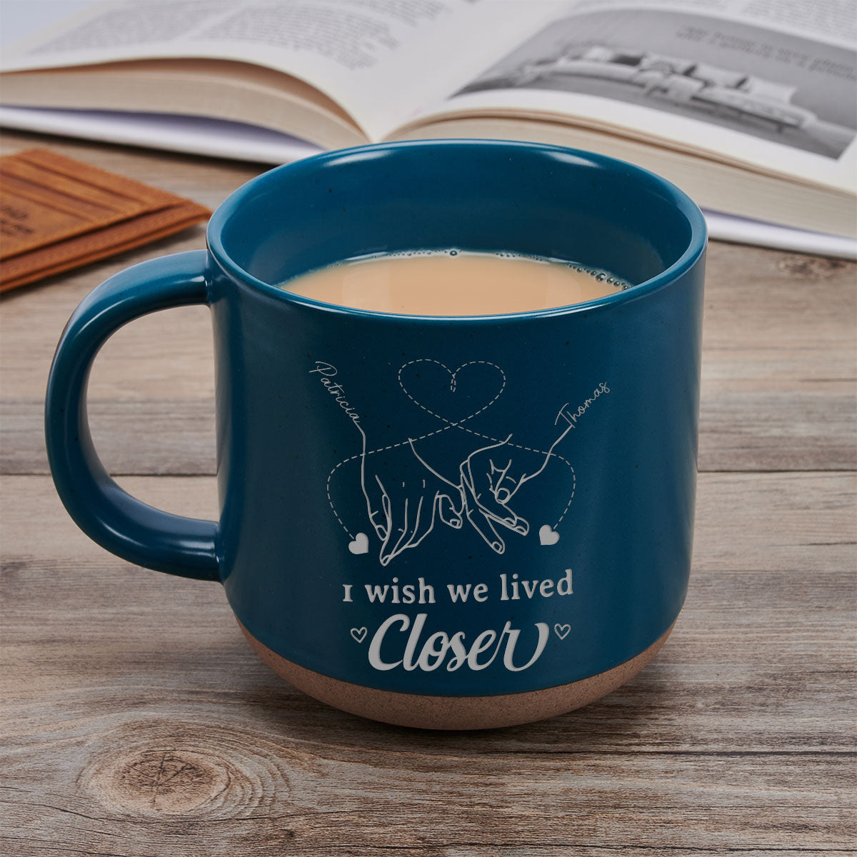 Custom Best Friend, Christmas & Birthday Friendship Keepsake Gift • True Friendship Knows No Distance - Personalized Engraved Pottery Mug