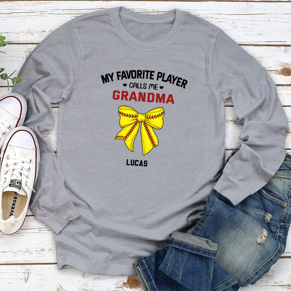 Custom Mother's Day Gift for Mom & Grandma • Grandma Favorite Player - Personalized Shirt