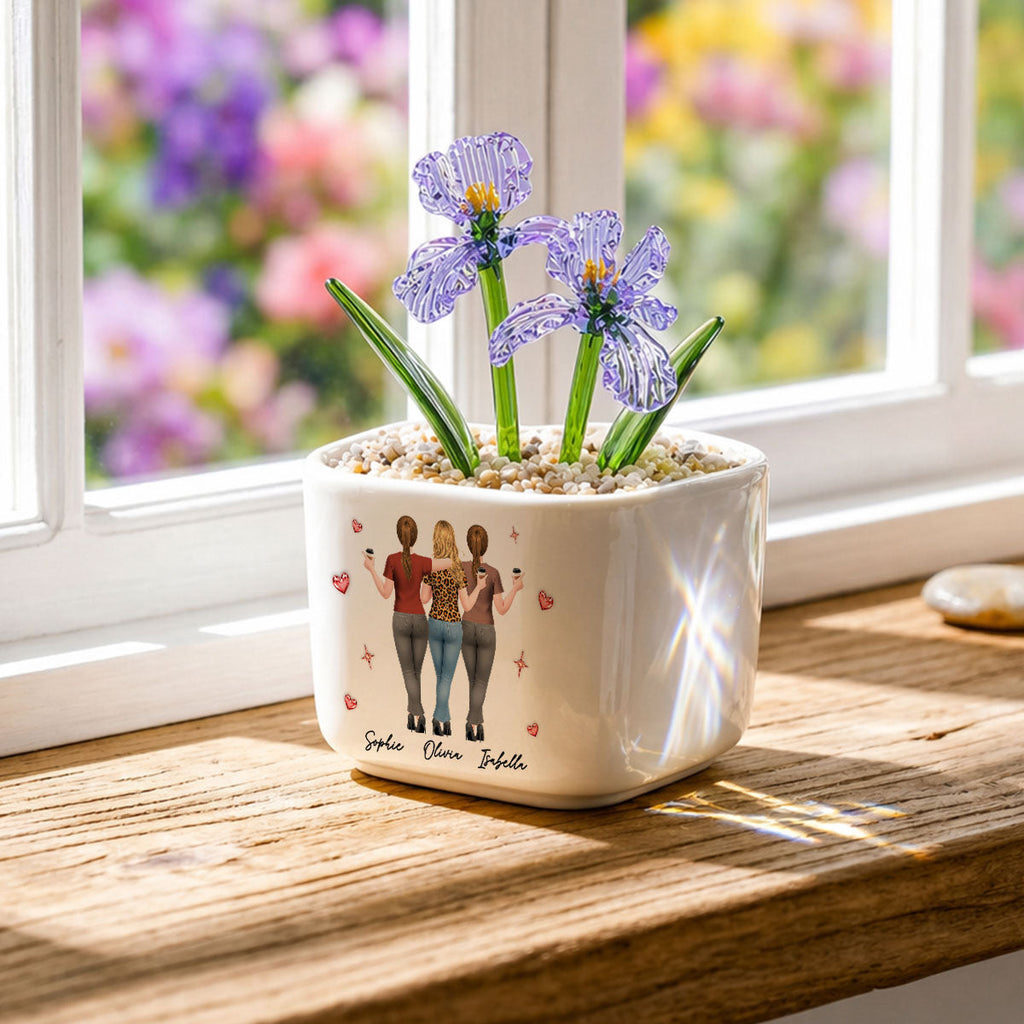 True Friendship - Personalized Glass Birth Month Flower