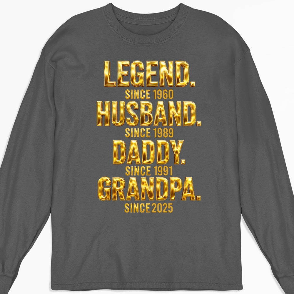 Custom Father's Day, Special Gift for Dad & Grandpa • Legend Dad Grandpa - Personalized Shirt