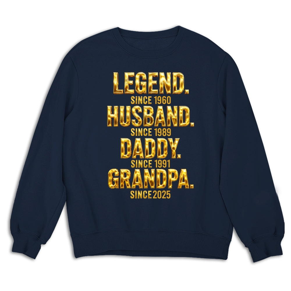 Custom Father's Day, Special Gift for Dad & Grandpa • Legend Dad Grandpa - Personalized Shirt