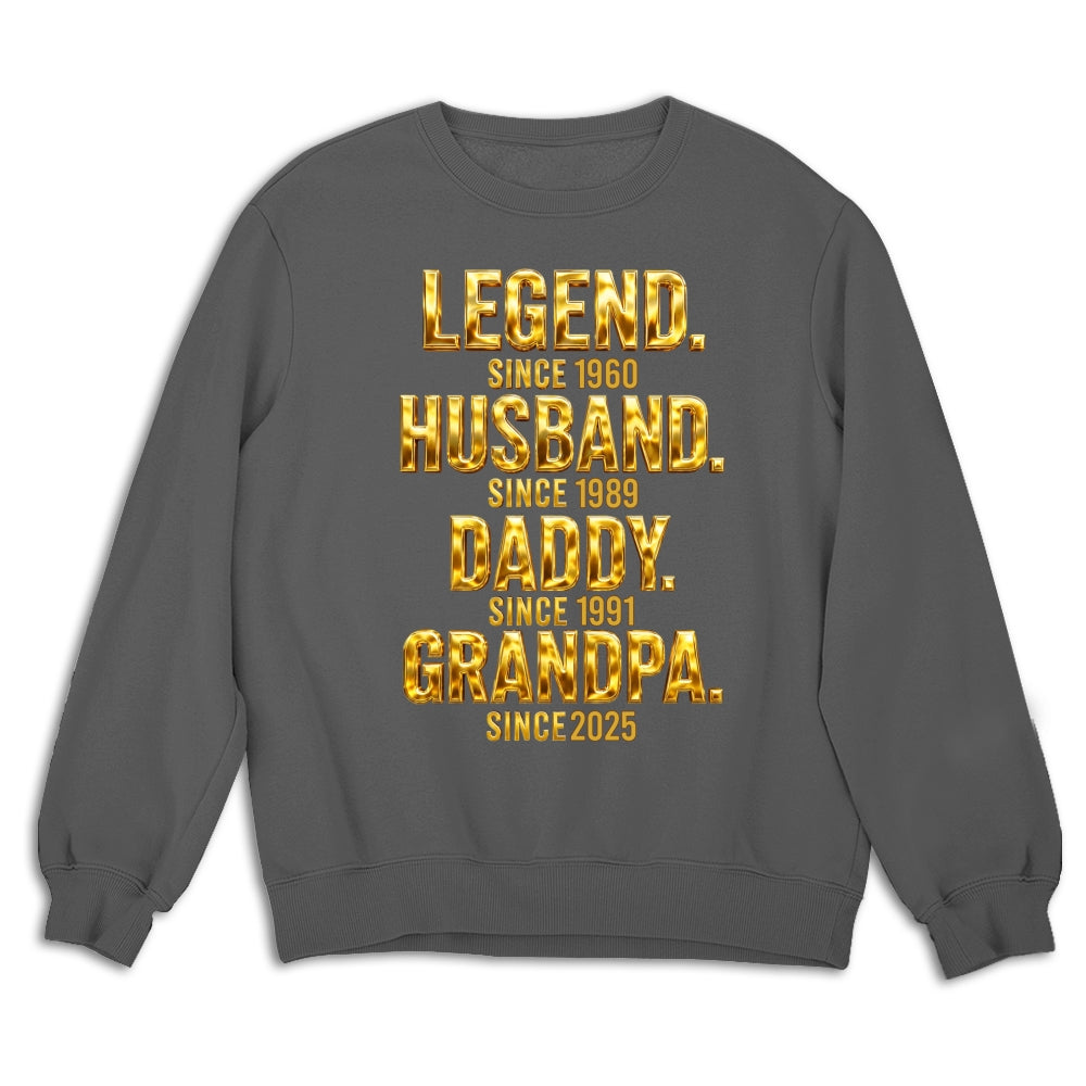 Custom Father's Day, Special Gift for Dad & Grandpa • Legend Dad Grandpa - Personalized Shirt