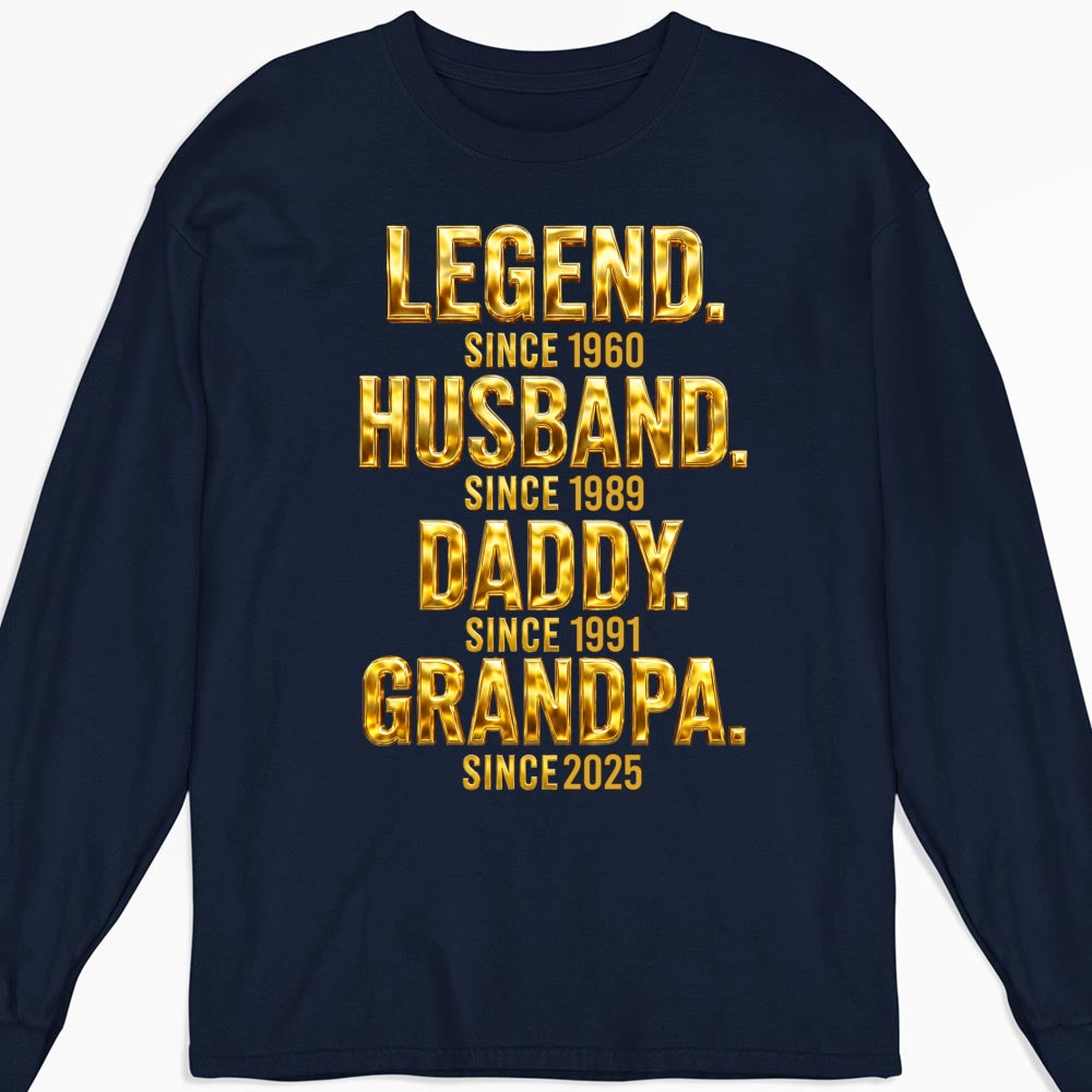 Custom Father's Day, Special Gift for Dad & Grandpa • Legend Dad Grandpa - Personalized Shirt