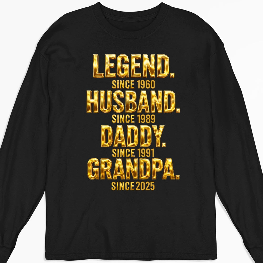 Custom Father's Day, Special Gift for Dad & Grandpa • Legend Dad Grandpa - Personalized Shirt