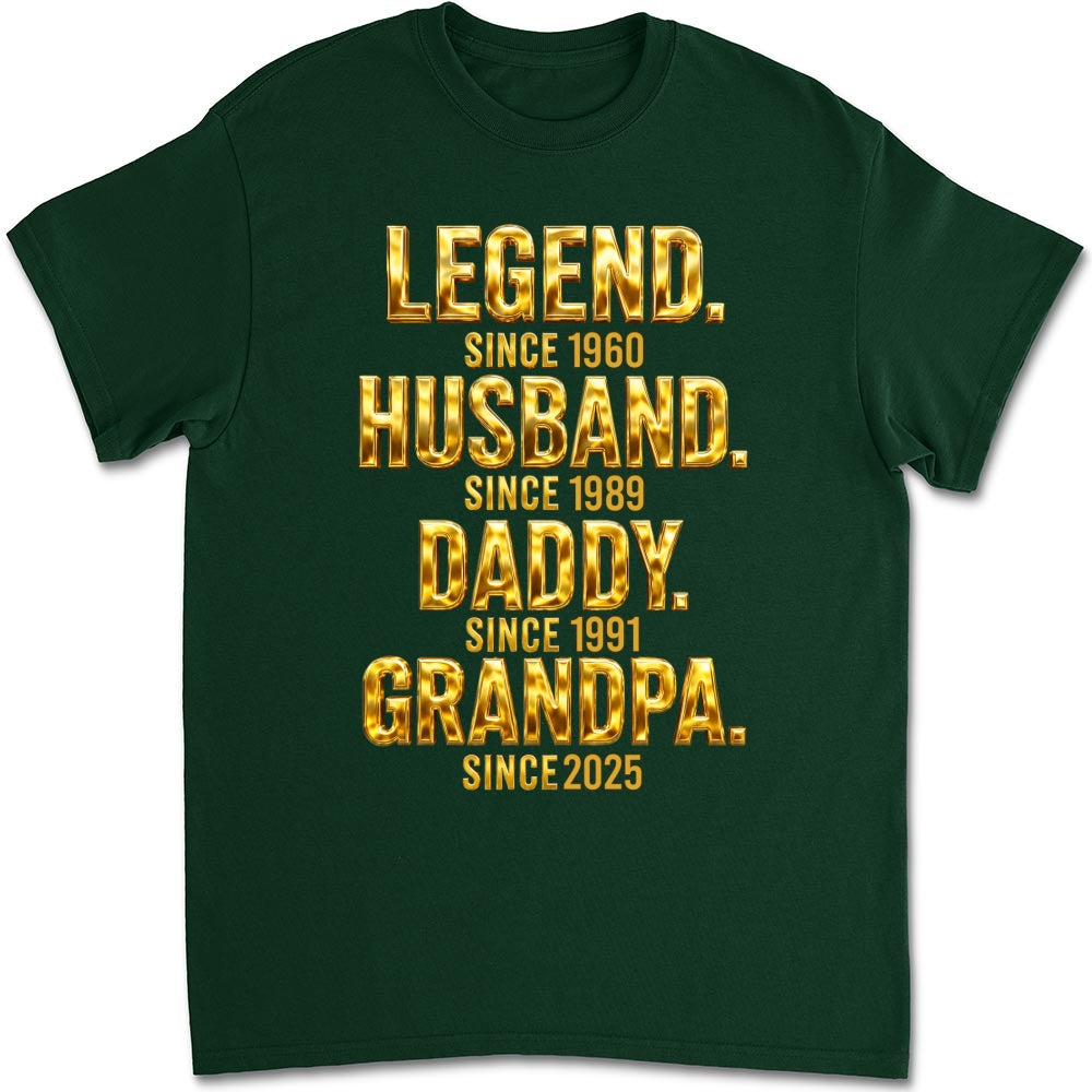 Custom Father's Day, Special Gift for Dad & Grandpa • Legend Dad Grandpa - Personalized Shirt