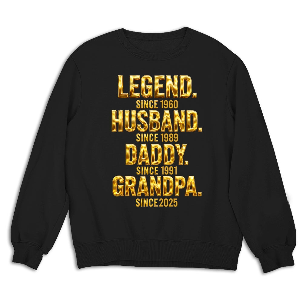 Custom Father's Day, Special Gift for Dad & Grandpa • Legend Dad Grandpa - Personalized Shirt