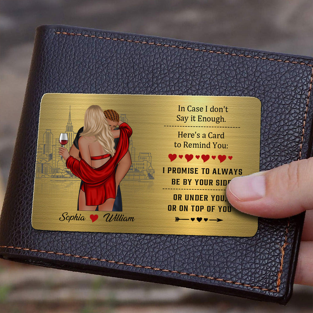 I Love You For Who You Are - Personalized Wallet Card