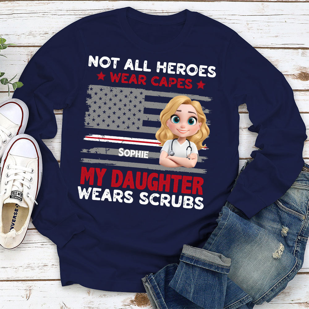 Custom Christmas & Birthday Gift for Dad, Grandpa • Not All Heroes Wear Capes - Personalized Shirt