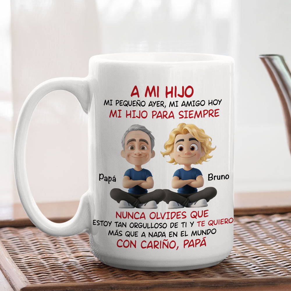 Custom Christmas & Birthday Gift for Son • Mi Hijo Para Siempre - Taza Personalizada