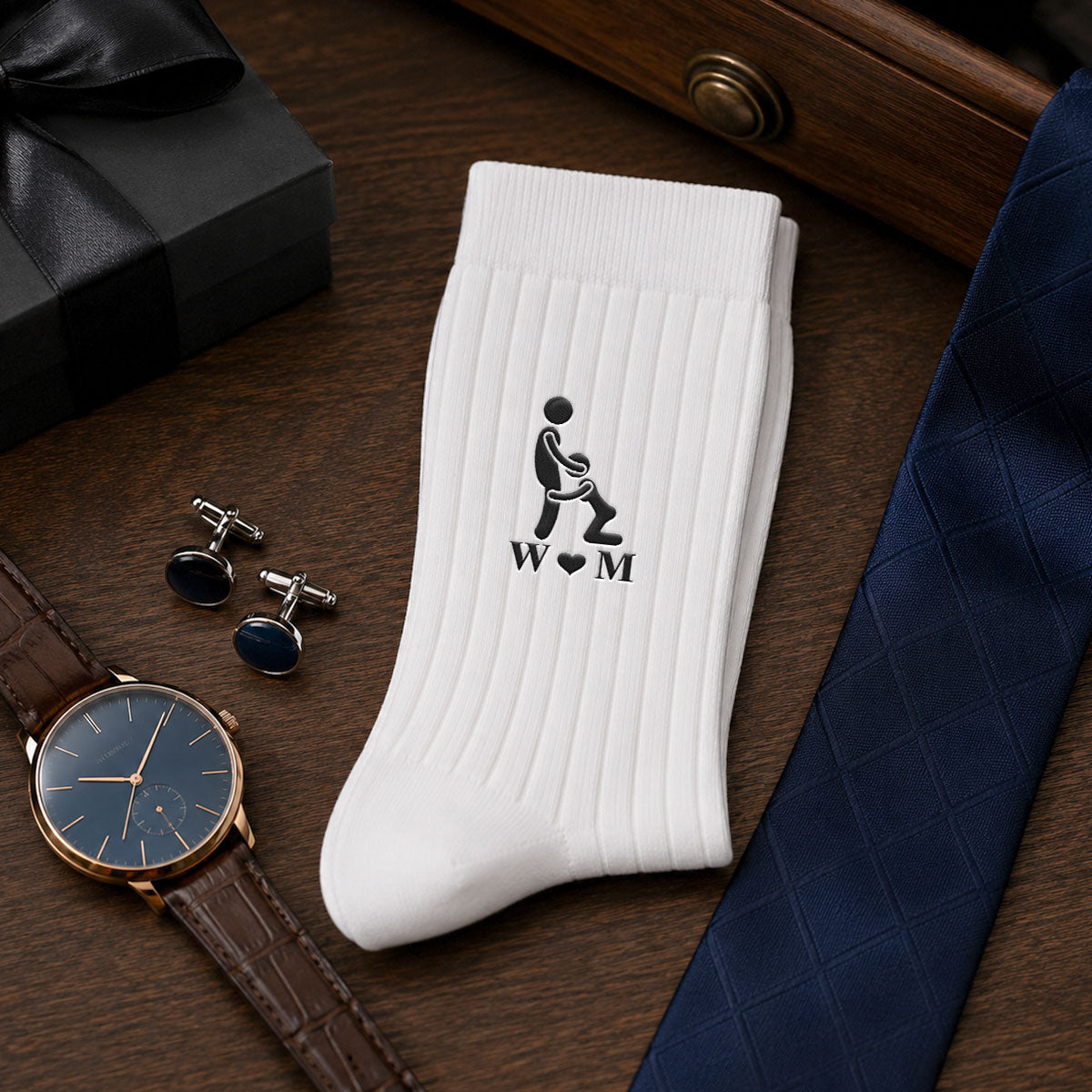 Naughty Couple - Personalized Men Socks