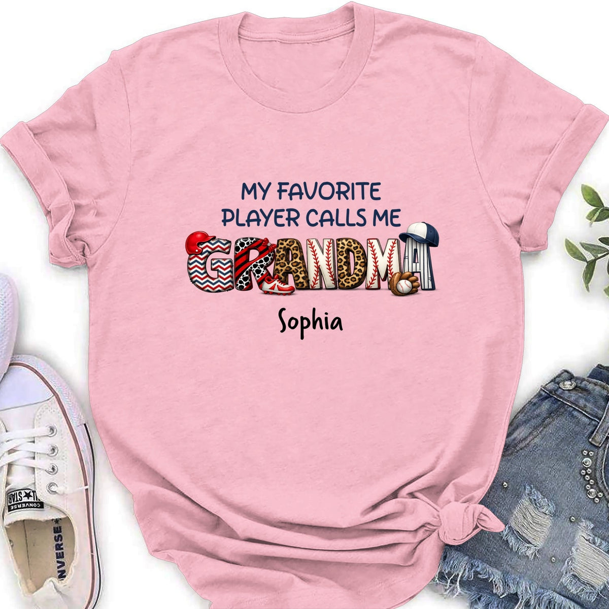 Custom Mother's Day Gift for Mom & Grandma • My Fav Players - Personalized Shirt