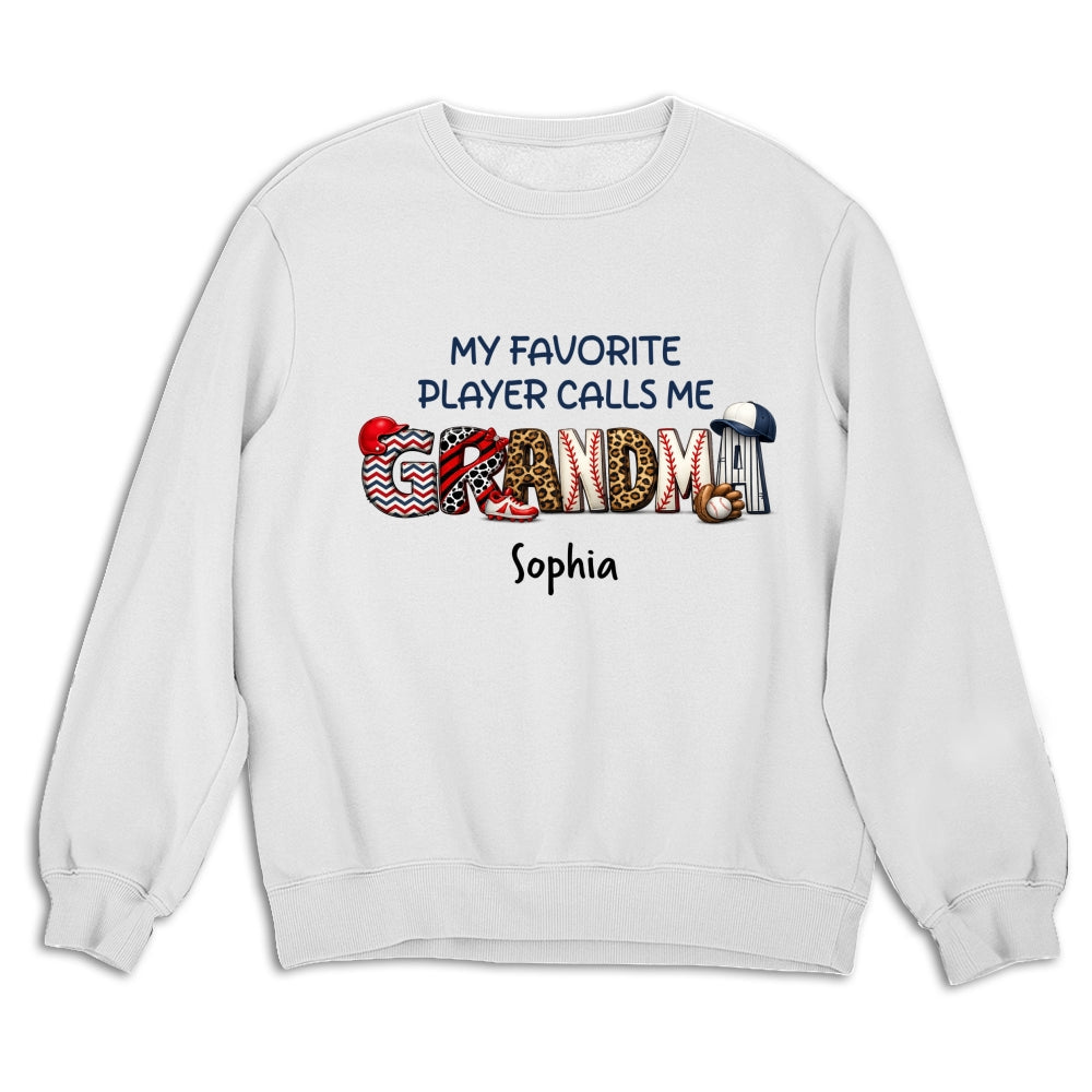 Custom Mother's Day Gift for Mom & Grandma • My Fav Players - Personalized Shirt