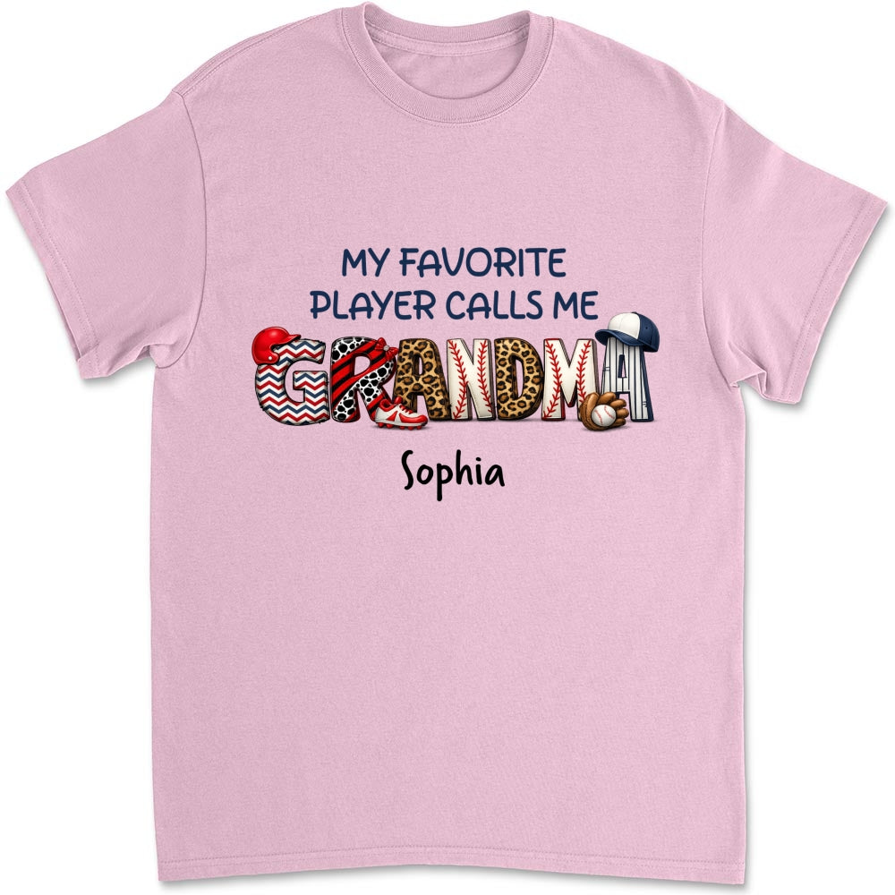 Custom Mother's Day Gift for Mom & Grandma • My Fav Players - Personalized Shirt
