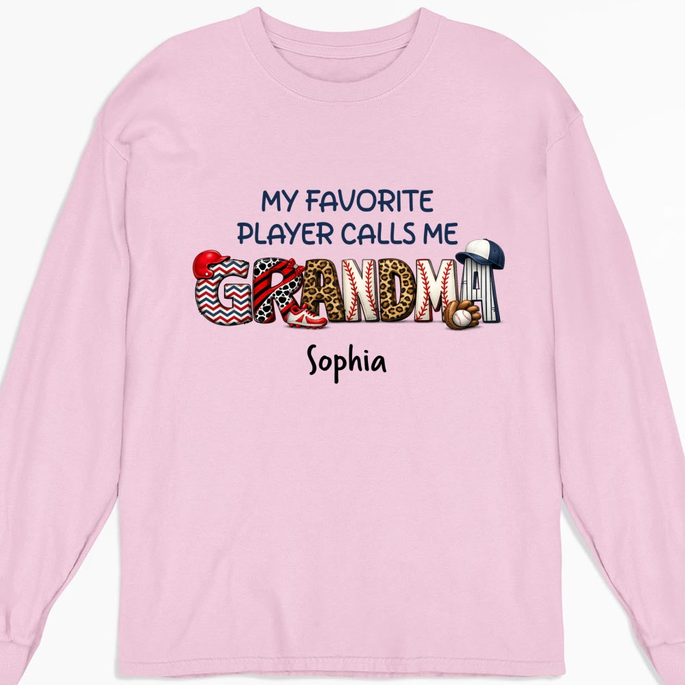 Custom Mother's Day Gift for Mom & Grandma • My Fav Players - Personalized Shirt