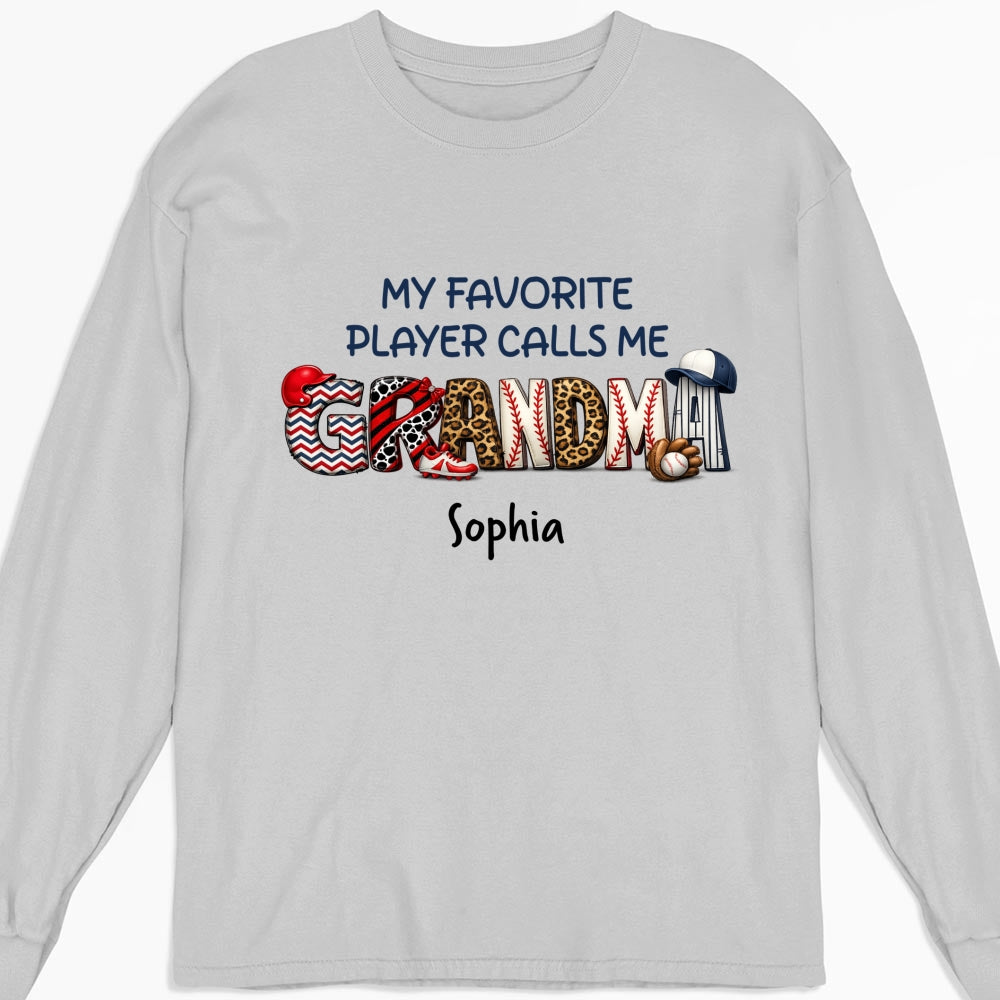 Custom Mother's Day Gift for Mom & Grandma • My Fav Players - Personalized Shirt
