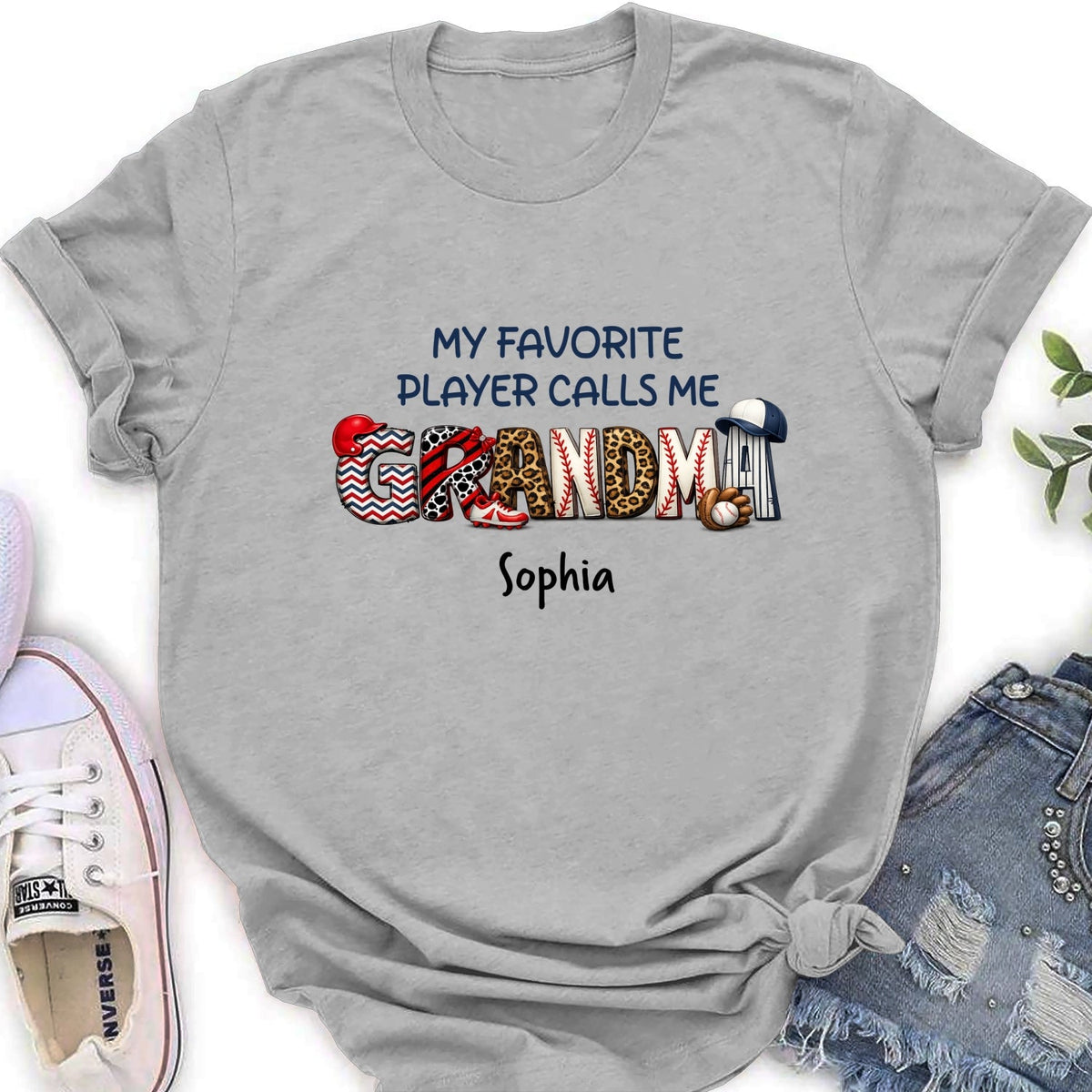 Custom Mother's Day Gift for Mom & Grandma • My Fav Players - Personalized Shirt