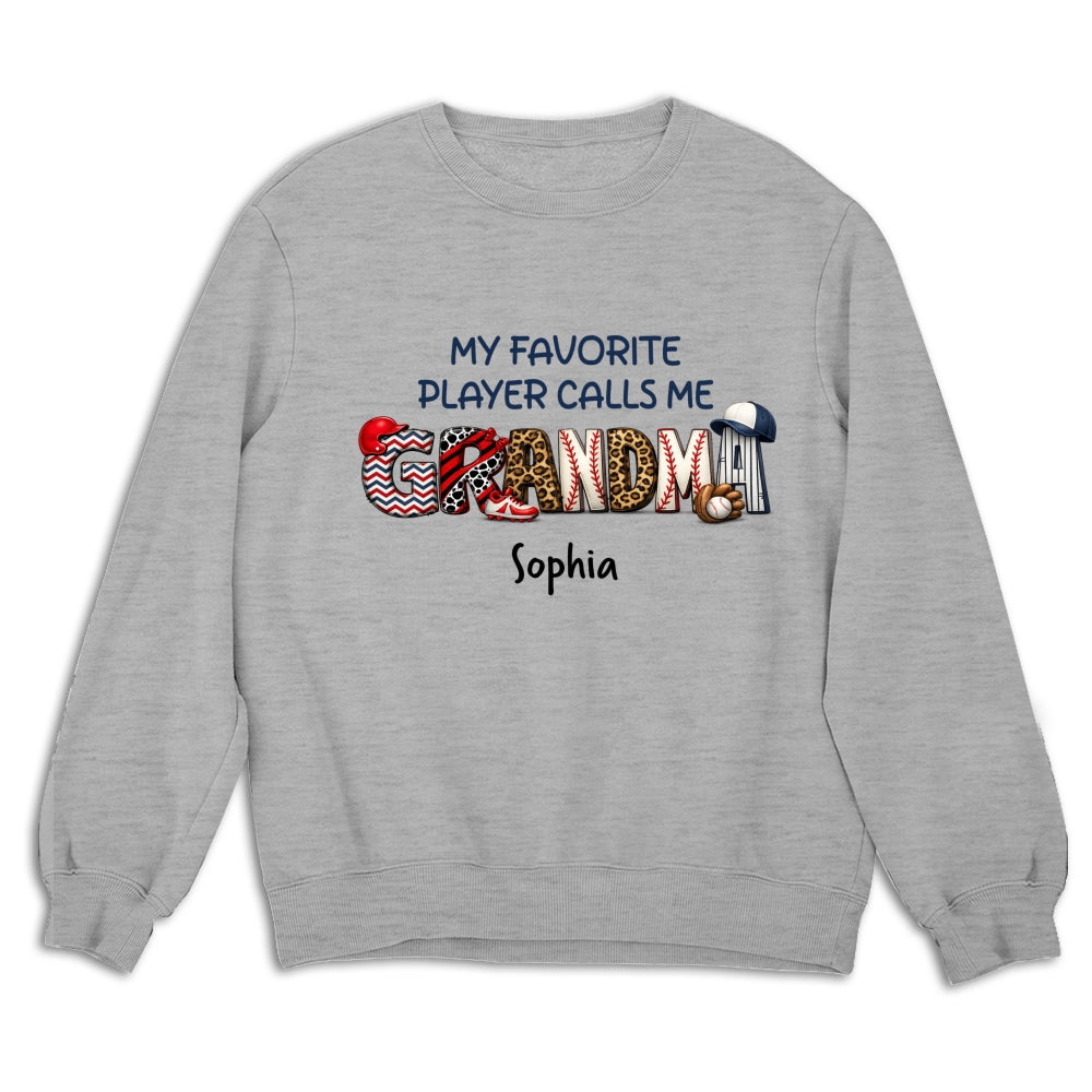 Custom Mother's Day Gift for Mom & Grandma • My Fav Players - Personalized Shirt
