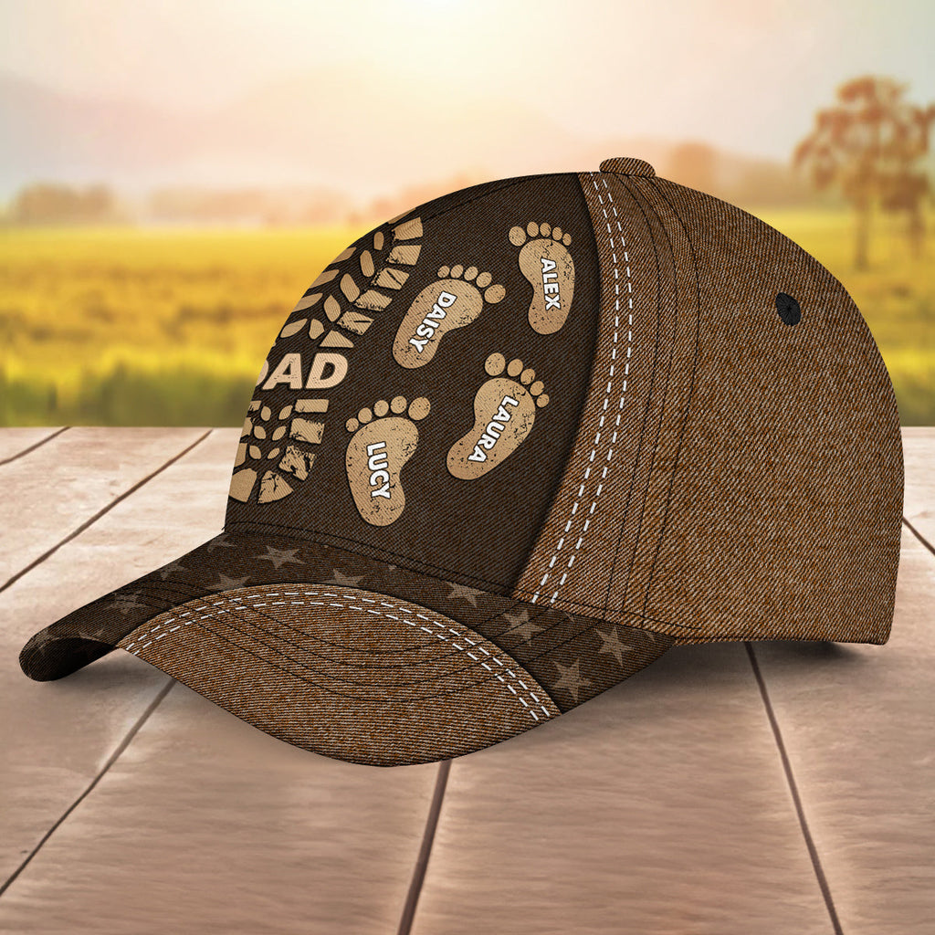 Follow Daddy Footsteps - Personalized Classic Cap