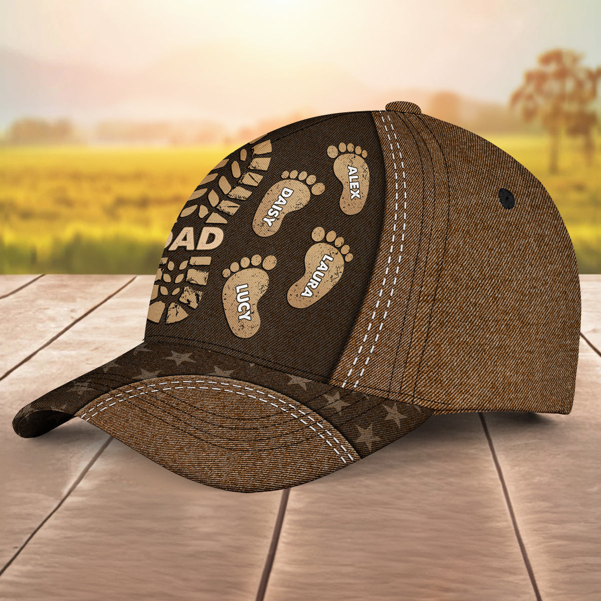 Follow Daddy Footsteps - Personalized Classic Cap