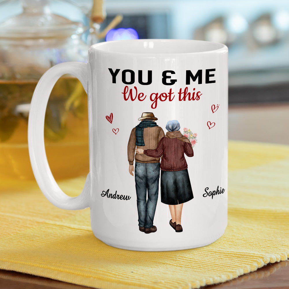 Custom Anniversary Keepsake Gifts For Couple • You Got Me - Personalized Coffee Mug