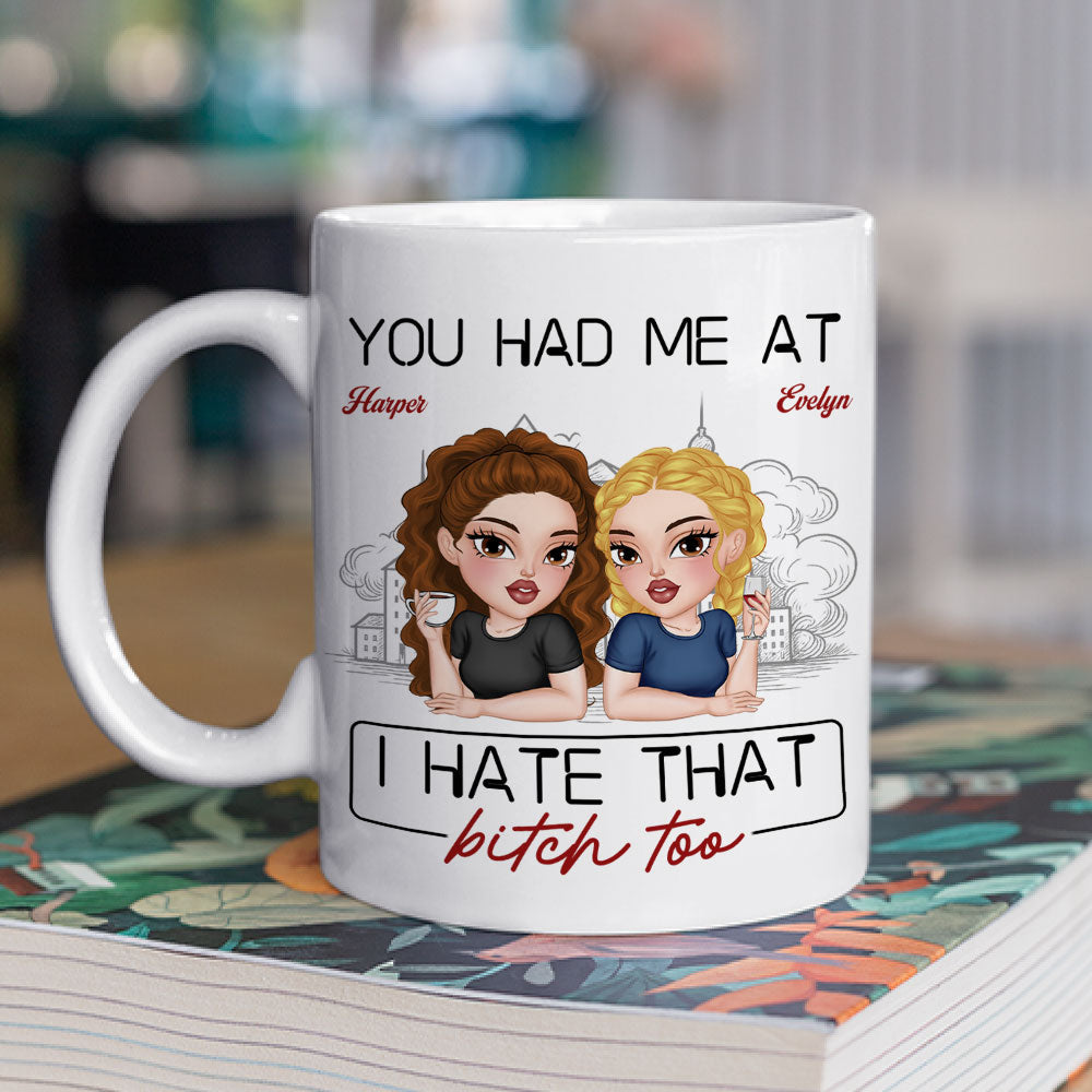 Custom Best Friend, Christmas & Birthday Friendship Keepsake Gift • Haters Make The Best Friends - Personalized Coffee Mug