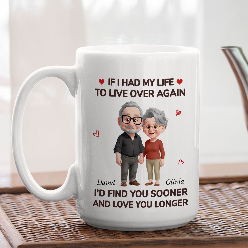 Custom Anniversary Keepsake Gifts For Couple • Love You For Life - Personalized Coffee Mug