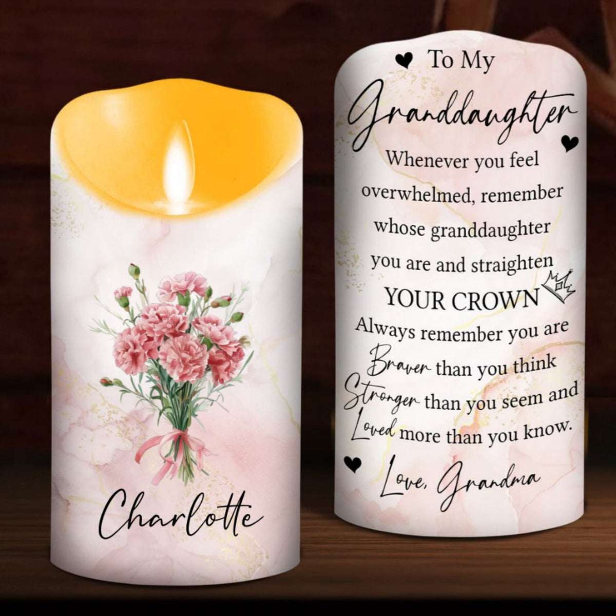 You Are Loved More Deeply - Personalized LED Candle