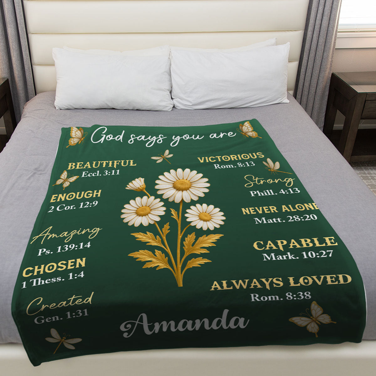A Friend Is Like A Gold Flower - Personalized Fleece Blanket
