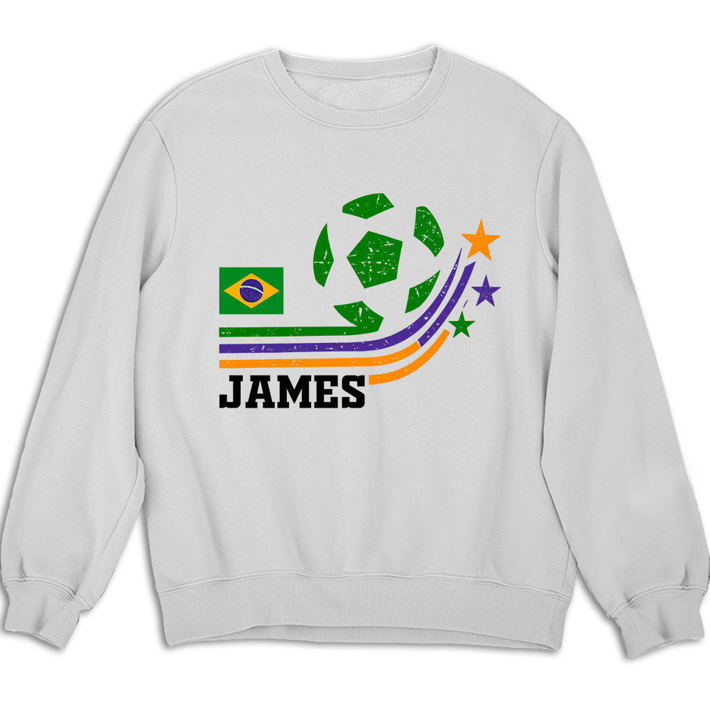 Custom Christmas & Birthday Keepsake Gift • Retro Football - Personalized Shirt