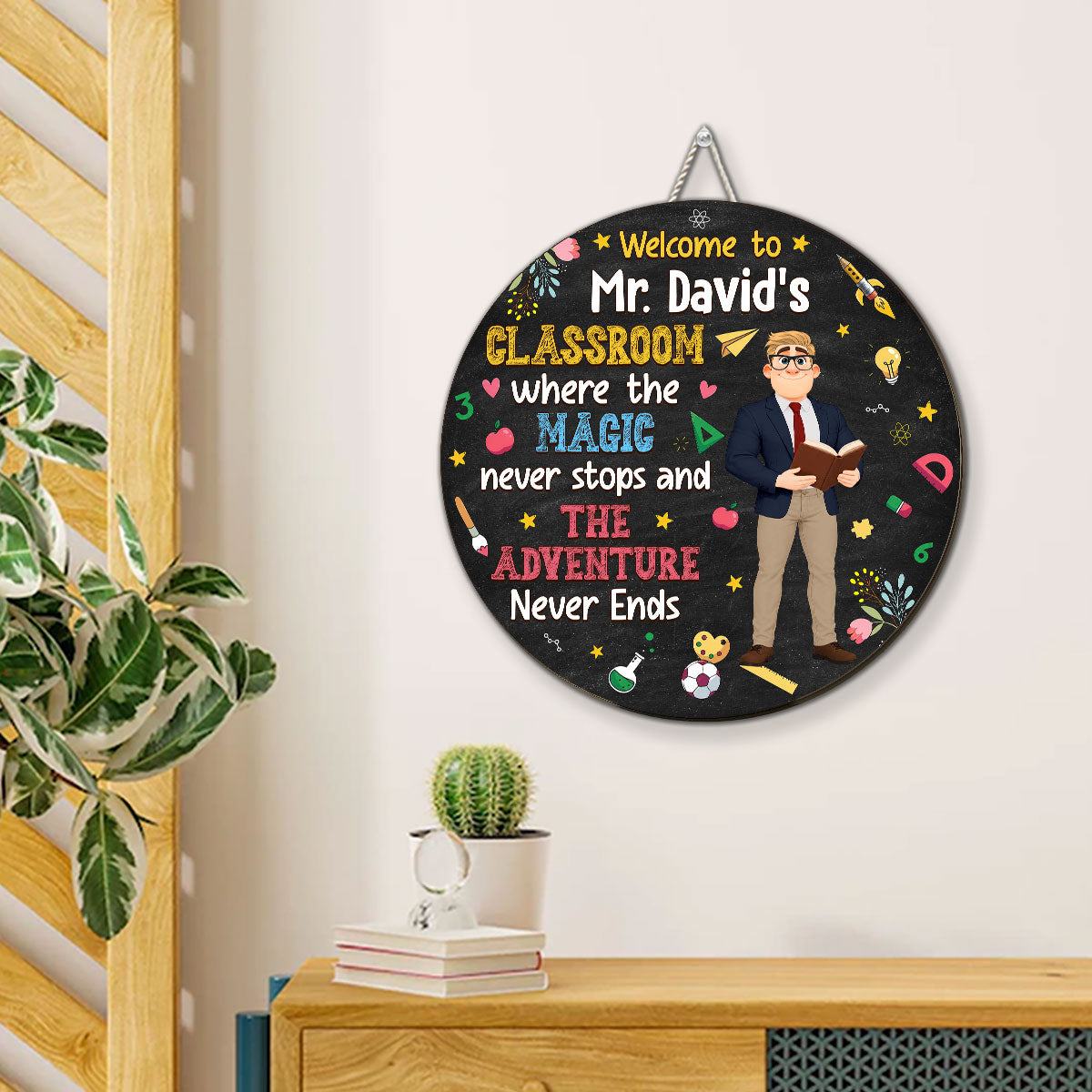 Custom Home & Wall Decor, Birthday & Christmas Gift • Lovely Class - Personalized Wood Sign