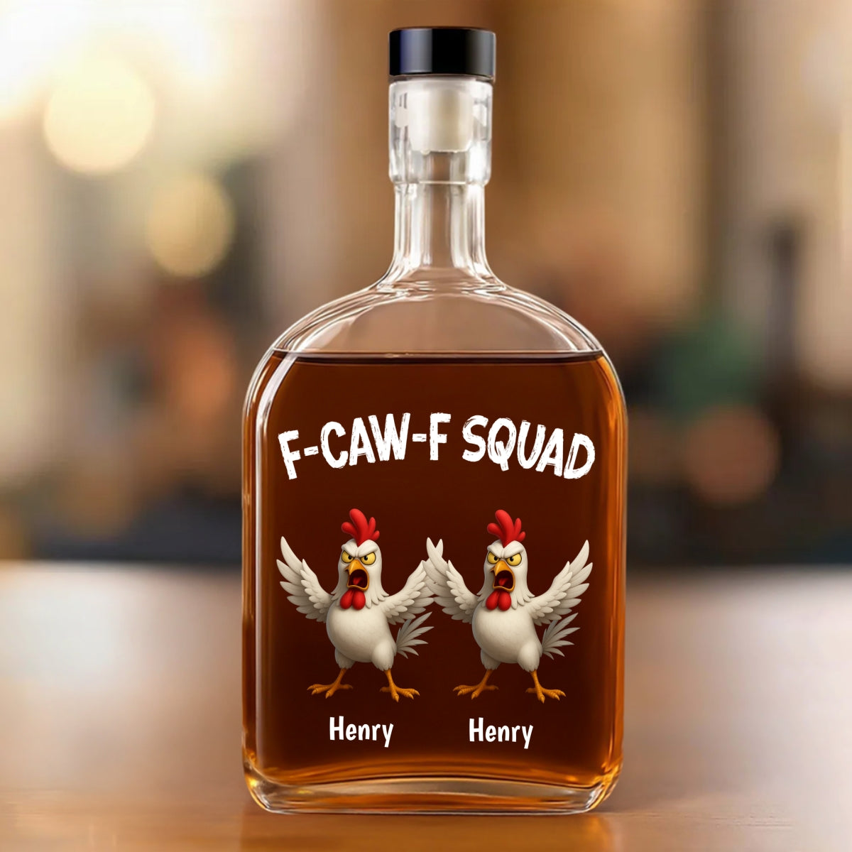 FACWF Squad - Personalized Spirits Decanter