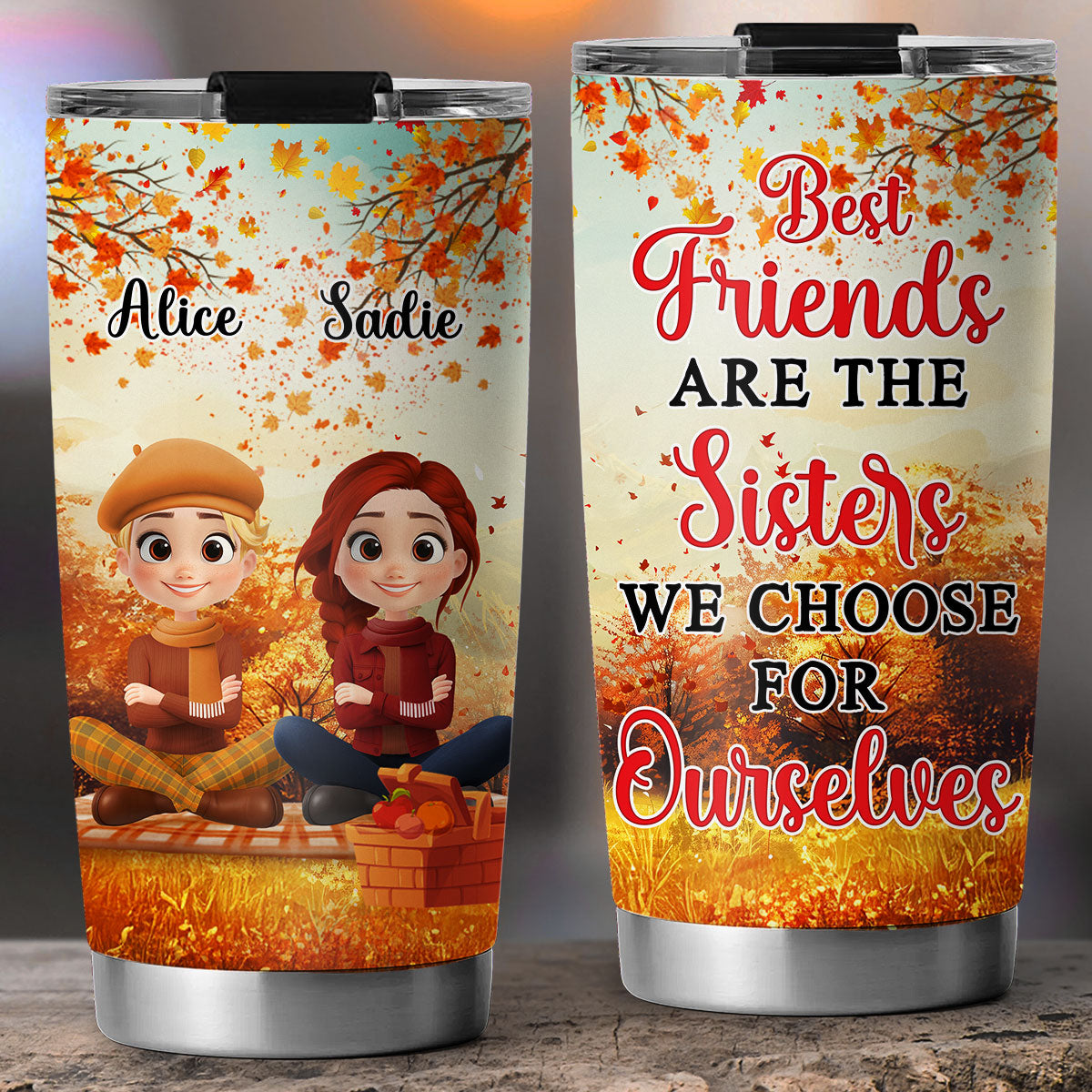Custom Christmas Birthday Gifts For Best Friend • Always Choose You Fall Season - Personalized Tumbler