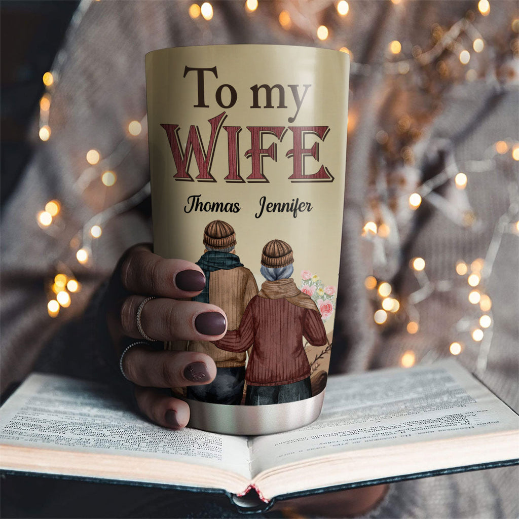 Custom Christmas Anniversary Gifts For Wife • Love You Longer - Personalized Tumbler
