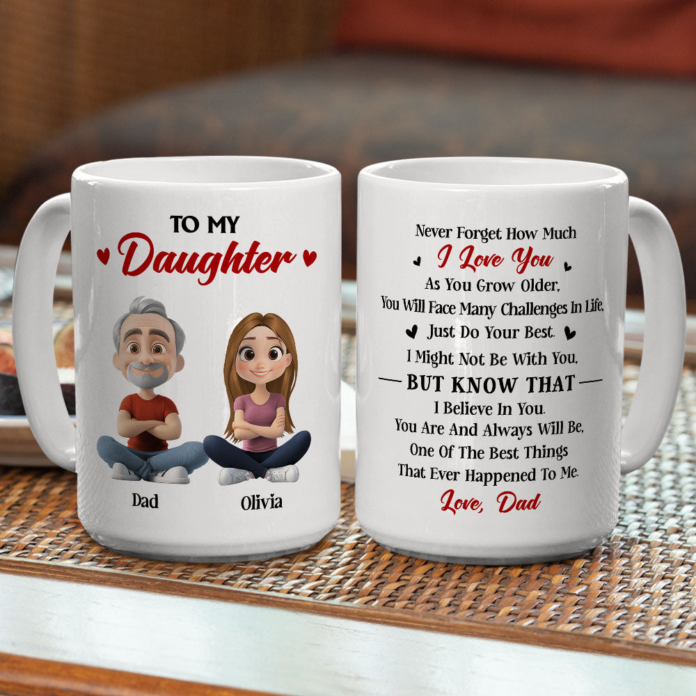 Custom Mother's Day Gift for Daughter • Do Your Best Daughter - Personalized Coffee Mug