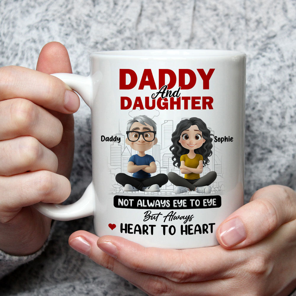 Custom Mother's Day Gift for Daughter • Dad And Daughter Share Love - Personalized Coffee Mug